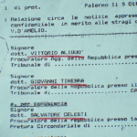 Uno stralcio dell'informativa del 5 ottobre del 1992 tratta dalla puntata di Report
